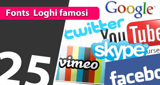 25 Fonts di loghi famosi