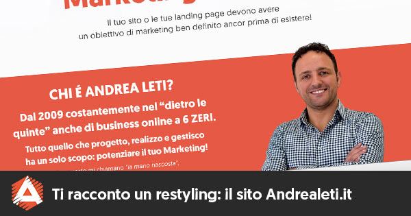 restyling di un sito web